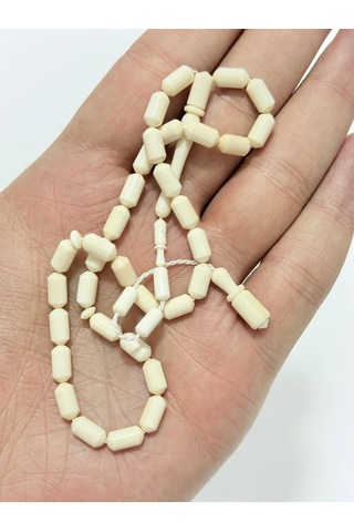 Kesme Fildişi Tesbih 9,2 Gram - Koleksiyonluk Fil Dişi Tespih F048