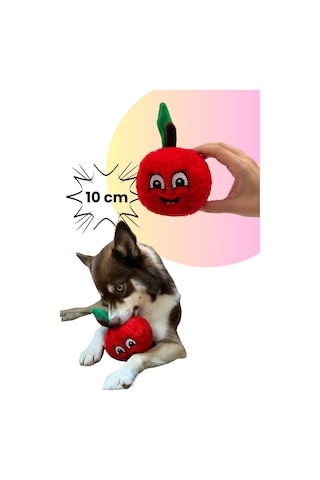 Havhav Elma Peluş Köpek Oyuncağı