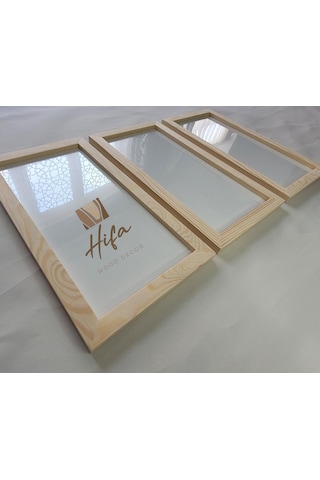 Ahşap Resim Çercevesi, Masif Çerçeve,doğal Ahsap Rengi İle Fotograf, Resim Kolajları, Duvar Galerisi Dekoru Cercev 96739354