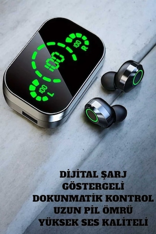 Bluetooth Kulaklık Mikrofonlu Dokunmatik Kontrol Anc Özelliği -