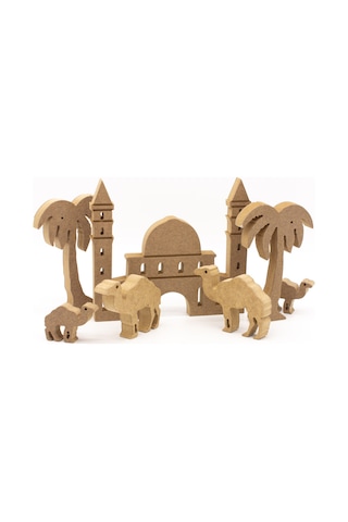Neşeli Ahşap Des 11 Ayasafya Camii 20 Cm, Palmiye Ve Deve. Ramazan Ayına Özel Ahşap Boyama Etkinliği, Boyama Seti Model Tyb9r5uogpuvwhpp16