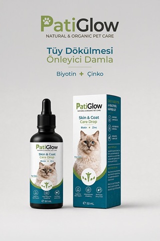 Storeşahin Patiglow Kedi Tüy Ve Deri Bakım Damlası 50 Ml Shn0720