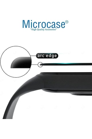 Microcase Huawei Watch Fit 4 Pro İçin Tam Kaplayan Kavisli Ekran Koruyucu 3d Pet Film - Siyah Al3385