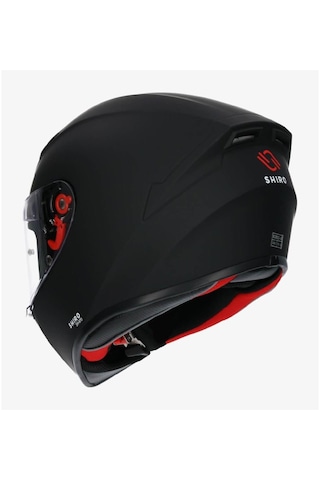 Shiro Fullface 1005 SH 870 Figther Monoclour SolidMat Motosiklet Kaskı Mat Black