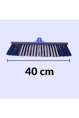 Flora 40 Cm Sert Kıllı Dış Mekan Meydan Süpürge Fırçası F170 - Bahçe, İnşaat, Teras, Balkon Temizliği