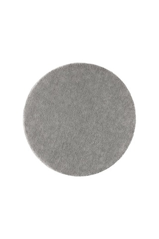 Ikea Stoense Yuvarlak Halı, Orta Gri, 130 Cm, Yuvarlak