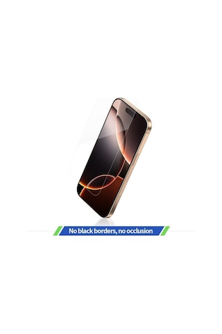 Apple Uyumlu iPhone 13 / 13 Pro / 14 / 16e Uygulama Aparatlı Ekranı Tam Kaplayan Hd Cam Ekran Koruyucu
