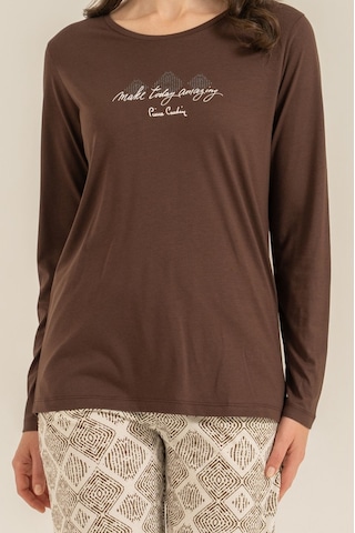 Pierre Cardin Kadın Make Today Amazing Kahverengi Uzun Kol Pijama Takım Pc9274-s-v1 Pc9274-s-v1