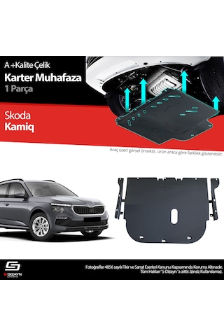 S-dizayn Skoda Kamiq Çelik Karter Muhafaza Koruma 2019 Üzeri A+ Kalite