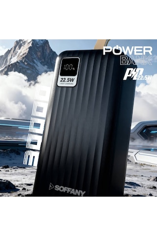Ag05-002 Ag05-002 30.000 Mah P.bank 22.5w Type-c + Usb Çıkışlı Siyah