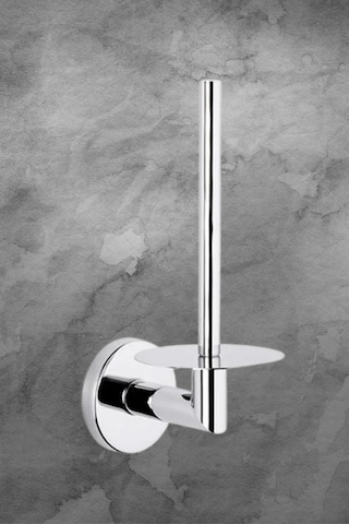 Tema Mare Açık Yedekli Tuvalet Kağıtlığı Paslanmaz Çelik 304 Wc Kağıtlık L Tipi Rulo Bekletmeli Krom