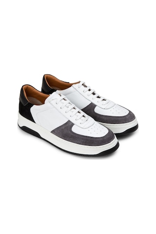 Deery Hakiki Deri Gri Erkek Sneaker Ayakkabı - 01965Mgrıe01 Gri