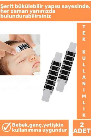 Tek Kullanımlık Çocuk Bebek Ateş Ölçer 2'li