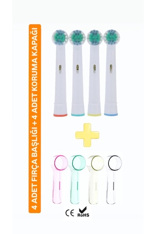 5D New White Oral B Uyumlu Şarjlı Ve Pilli Fırçalar için Yedek Başlık