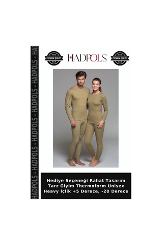 Hadpols Hediye Seçeneği Rahat Tasarım Tarz Giyim Thermoform Unisex Heavy İçlik +5 Derece, -20 Derece Çok Renkli