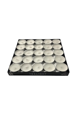 Kapris Tealight Mum 50 Adet 0451 Beyaz