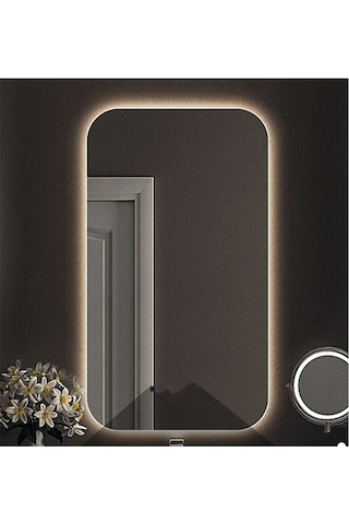 60X70 CM Ledli Ayna Banyo Aynası Dekoratif Ayna Boy Ayna Salon Du