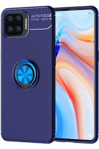 Oppo Reno A73 Kilif Yüzüklü Magnetli Ravel Case 389753200