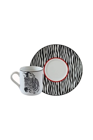 Regna Home Harmony Zebra 6 Kişilik Kahve Fincan Takımı (HBF-12-KF