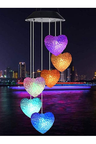 Greentech Güneş Enerjili Renk Geçişli Kristal Kalp Aydınlatma / Gt-sl40 Pil : Ni-mh 1.2v 600mah