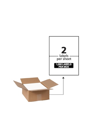 Avery Su Geçirmez Etiketler, Ultrahold Yapıştırıcı, 5.5" X 8.5", Diğer
