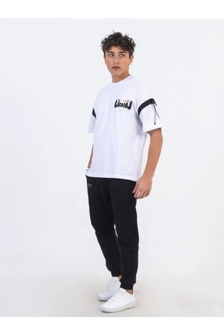 Zekids Erkek Çocuk Pamuklu Oversize Basic Tshirt-11868-beyaz Beyaz