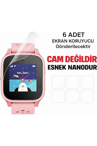 Tcl Movetime Mt46x 6 Adet Şeffaf Tam Kaplayan Ekran Koruyucusu Kırılmaz Nano