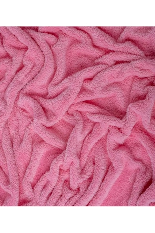 Tekli Koltuk, Ayak Uzatmalı Puf Hediyeli, Pembe Peluş Kumaş Çay Seti Koltuk Takımı, Tekli Berjer Pembe