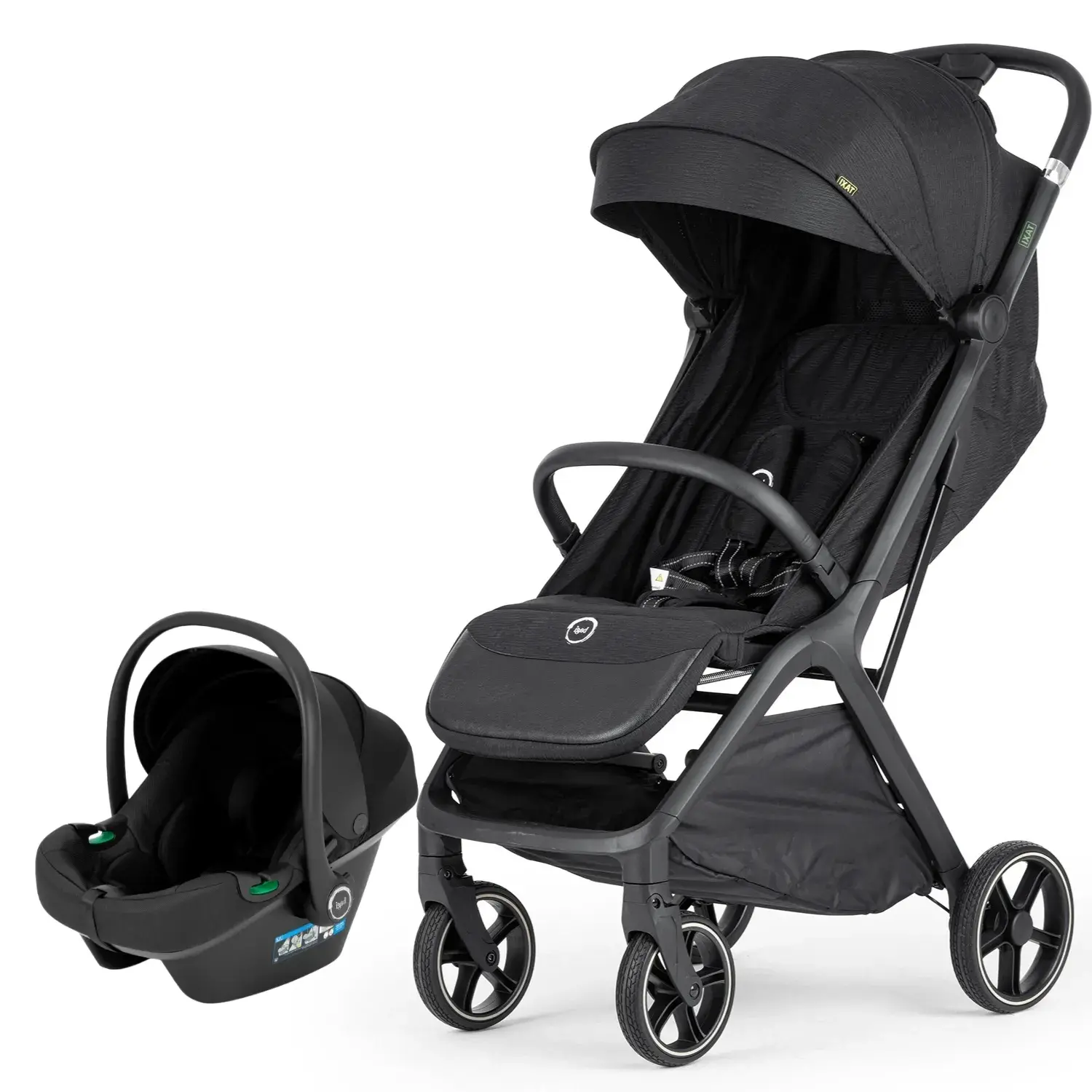 Bagi Taxi Tek Elle Katlanabilir Ultra Hafif Travel Sistem Bebek Arabası + Capsule I-size Oto Koltuğu 0-13 Kg Black