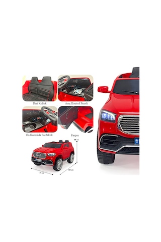 Akar Oyuncak Admire 12 Volt Uzaktan Kumandalı Akülü Suv Çocuk Arabası Kırmızı