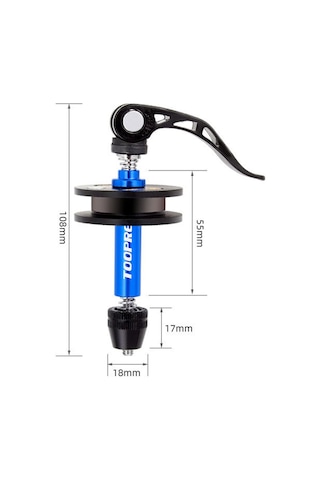Toopre Upg-211 Bisiklet Zincir Gergi Tutucu Makara Dummy Hub Mavi