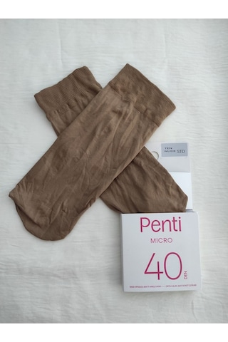 Penti Mıkro 40 Den Orta Kalın Mat Soket Çorap Kısa Soket Çorap 6'lı 001