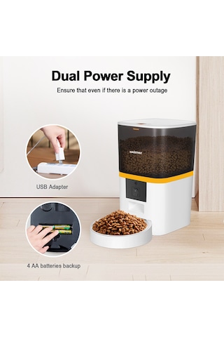 Haustier QQ005 Wifi Kamera Sesle Çağırma 6l Otomatik Mama Kabı 6 L