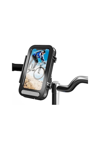 Mtb Elektrikli Bisiklet Su Geçirmez Dokunmatik Ekran Telefon Kılıfı Motosiklet Bisiklet Gidon Dağı Cep Telefonu Tutucu Çok Renkli