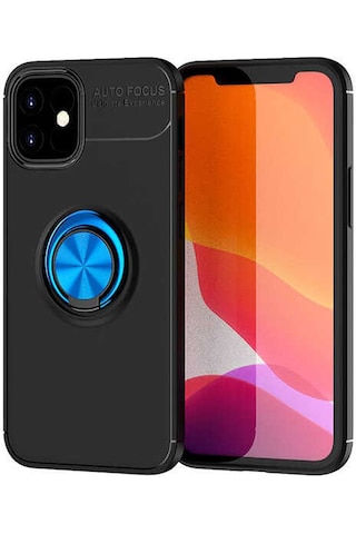 Apple Uyumlu iPhone 12 Mini Uyumlu Zore Ravel Silikon Kılıf-siyah-mavi Siyah-Mavi -