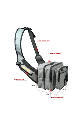 Wolfish Spin Lrf Balıkcı Çantası Gri