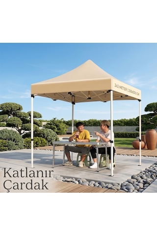 Missidea 2 2 Makaslı Katlanır Çardak Krem