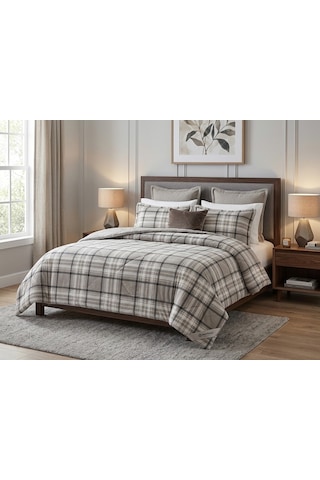 Comforter Çift Kişilik Yorgan Set / 220x240 / Çeyiz / Yorgan /set Açık Kahverengi