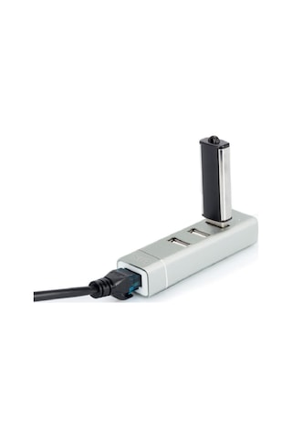 Bix BX03HB USB to Ethernet Dönüştürücü 3 Portlu USB 2.0 Çoklayıcı Adaptör