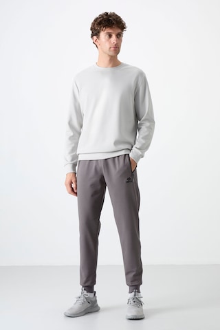 Tommy Life Koyu Gri Fermuar Cepli Standart Kalıp Jogger Erkek Eşofman Alt - 84587 Koyu Gri
