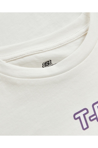 Skechers Graphic Tee B Short Sleeve Büyük Erkek Çocuk Beyaz Tshirt Sk241093-102