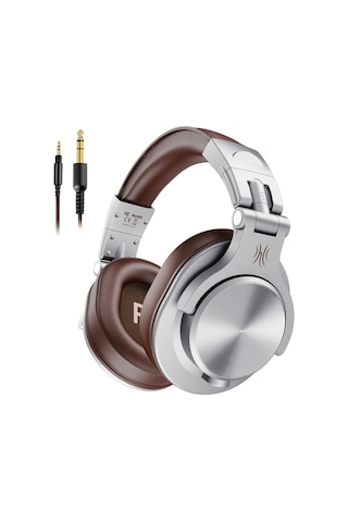 A71 Studio Hifi Kulak Üstü Kulaklık - 40khz Hi-res Audio, Çift Jak Girişli 3.5mm/6.35mm Gümüş