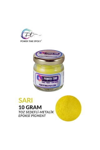 Sedefli Metalik Toz Pigment Boya / Sarı / Epoksi Için
