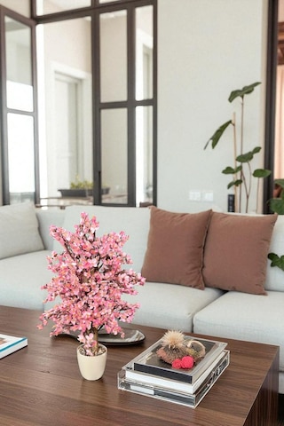 Yapay Çiçekçiniz Yoğun Yapraklı 60 Cm Yapay Sakura Bahar Dalı Ağacı pembe