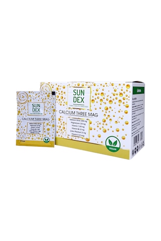 Sundex Calcium Three Mag 30 Şaşe