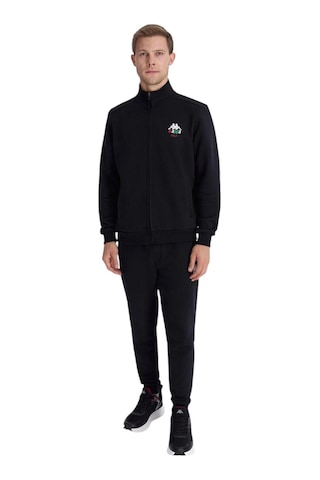 Kappa Authentic İtaly Full Zip Erkek Mavi Comfort Fit Fermuarlı Eşofman Üstü Sİyah
