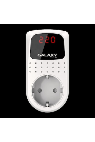 Galaxy Energy Sx220 Dijital Voltaj Koruyucu Priz 16a 3500w Ayarlanabilir Yüksek Düşük Voltaj Koruması Yıldırım Darbesi Koruması Çocuk Kilidi Yok
