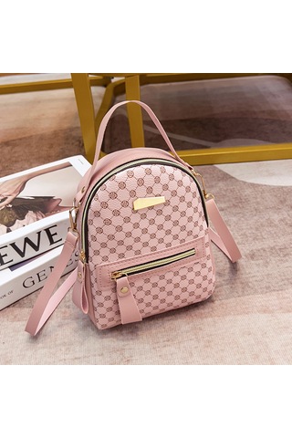 Moda Sırt Çantası Kadın Çantası - Pembe