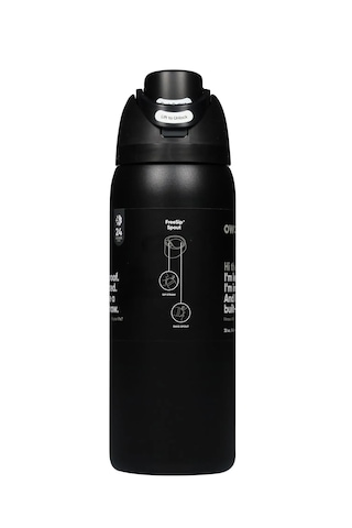 Owala 32 Oz 946 Ml Freesip Çift Katmanlı Paslanmaz Çelik Termos Kilitli Kapak Siyah
