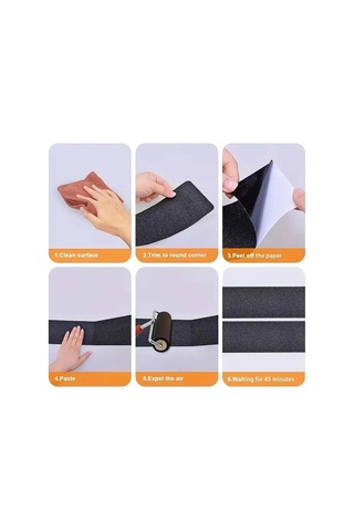 Siyah Merdiven Ve Zemin Kaydırmaz Bant 25mm X 25mt Kaymaz Antislip Bant Bant Marketim